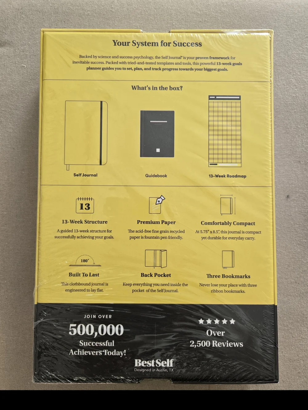 Brand - NEW IN PLASTIC - BestSelf Journal - Daily Planner